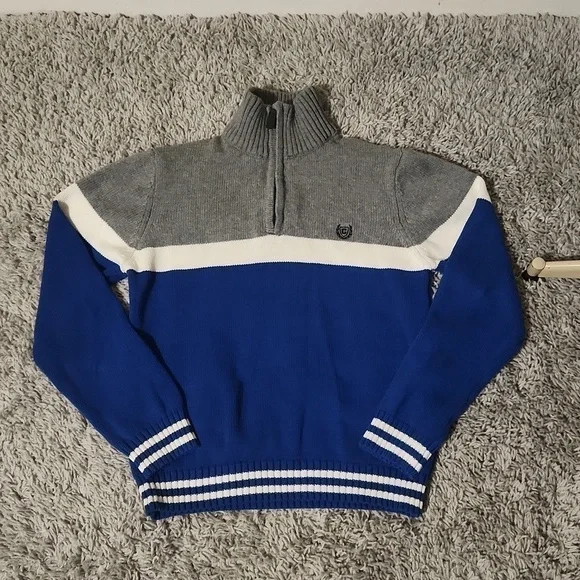 Boys SZ 10/12 CHAPS Quarter Zip Sweater - Picture 1 of 8